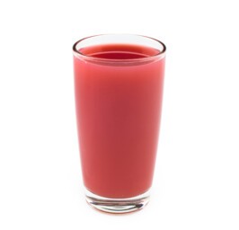 Jus de fruits rouges frais