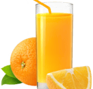 Jus de fruit frais (Orange ou pomme)