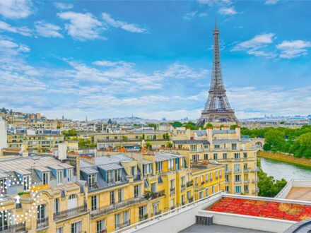 Le rooftop avec piscine vue Tour Eiffel — photo 5