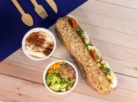 Lunchbox sandwich niçois avec entrée