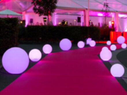 Pack Sphères lumineuses au sol ou suspendues
