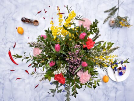 Atelier - Bouquet de fleurs comestibles