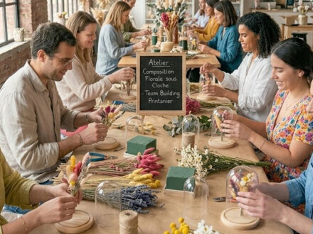 Atelier Cloche Florale : Créez votre composition éternelle sous verre, photo 1 sur 5