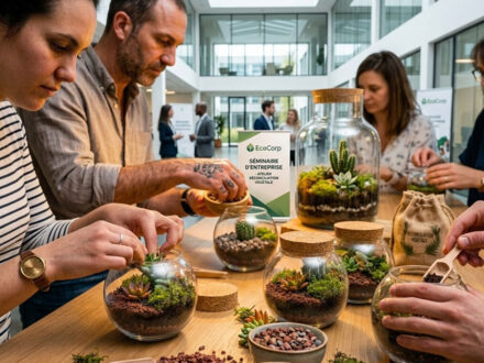 Atelier terrarium S : Création d'un écosystème végétal durable en équipe, photo 1 sur 4