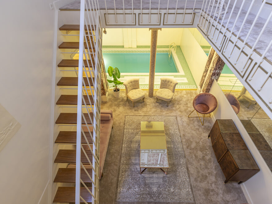 La maison avec piscine d'Athènes
