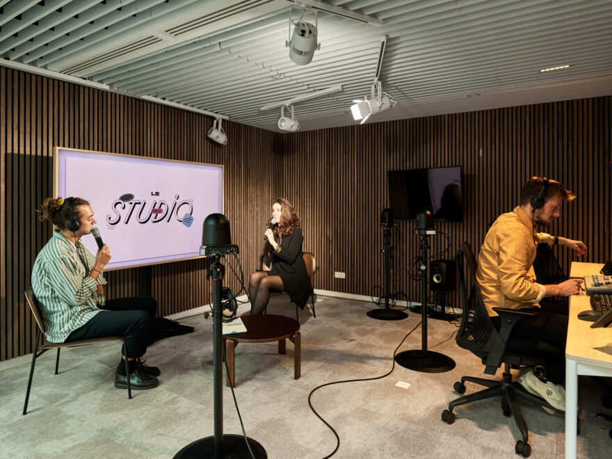 Le studio du Morning Laffitte