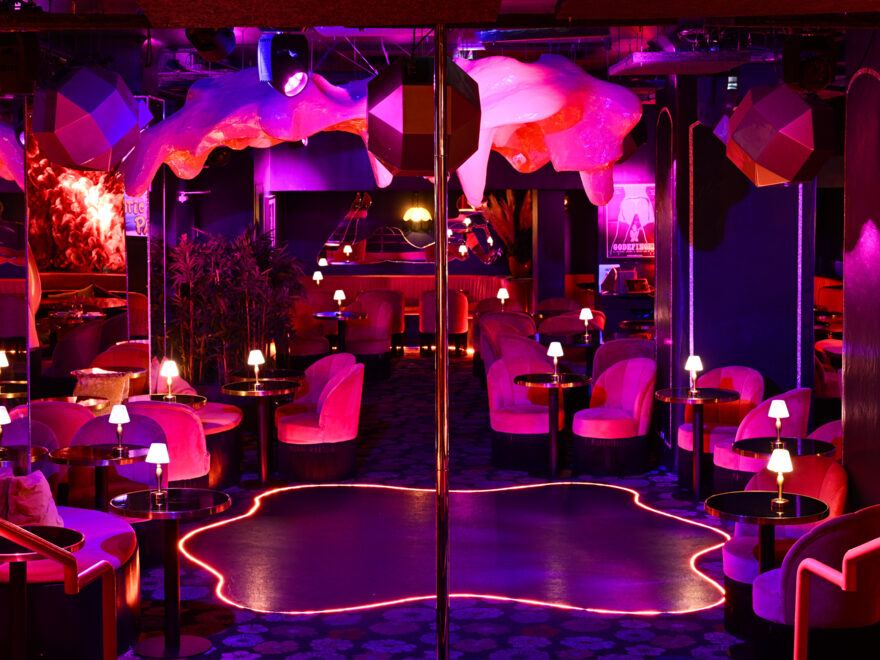L'espace restau disco chez Lulu